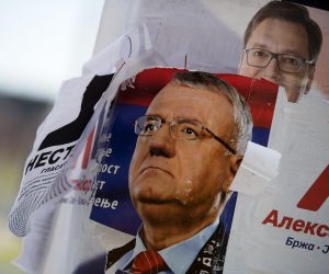 30.03.2017., Beograd, Srbija - Predizborni plakati za predstojece predsjednicke izbore u centru grada. Photo: Srdjan Ilic/PIXSELL.
