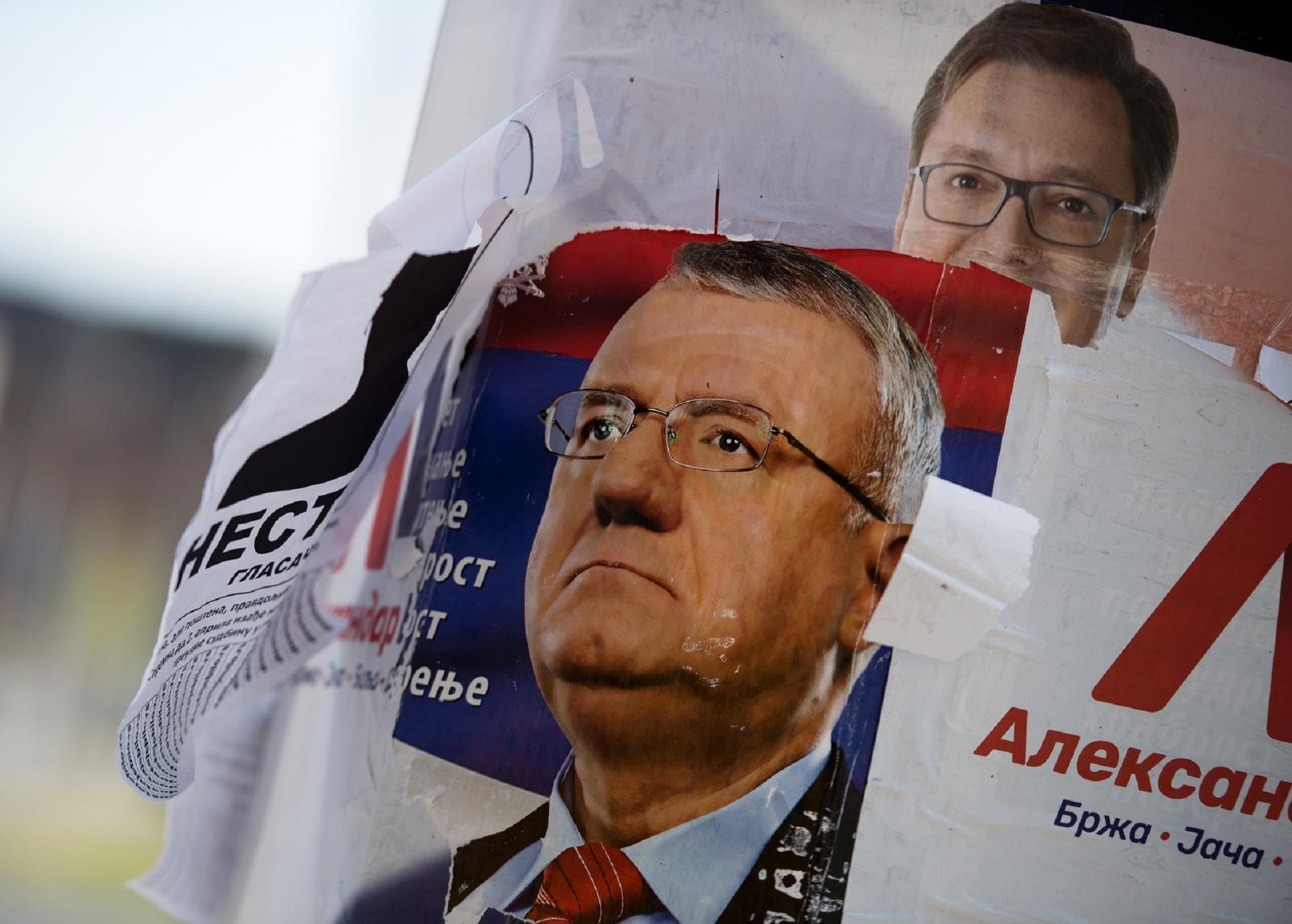 30.03.2017., Beograd, Srbija - Predizborni plakati za predstojece predsjednicke izbore u centru grada. Photo: Srdjan Ilic/PIXSELL.