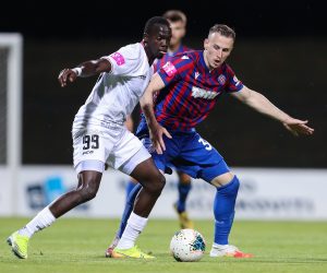 30.06.2020., Gradski stadion, Velika Gorica - Hrvatski Telekom Prva liga, 32. kolo, HNK Gorica - HNK Hajduk. Cherif Ndiaye, Ardian Ismajli. 
Photo: Luka Stanzl/PIXSELL