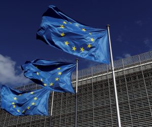 FILE PHOTO: European Union flags flutter outside the European Commission headquarters in Brussels FILE PHOTO: European Union flags flutter outside the European Commission headquarters in Brussels, Belgium August 21, 2020. REUTERS/Yves Herman/File Photo YVES HERMAN