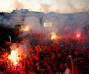 General view of main square during rally in Podgorica A general view of the main square during a rally in Podgorica, Montenegro, September 6, 2020. REUTERS/Stevo Vasiljevic STEVO VASILJEVIC