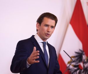 Austrian Chancellor Sebastian Kurz holds a news conference in Vienna Austrian Chancellor Sebastian Kurz attends a news conference, amid the coronavirus disease (COVID-19) outbreak in Vienna, Austria, August 18, 2020. REUTERS/Lisi Niesner LISI NIESNER