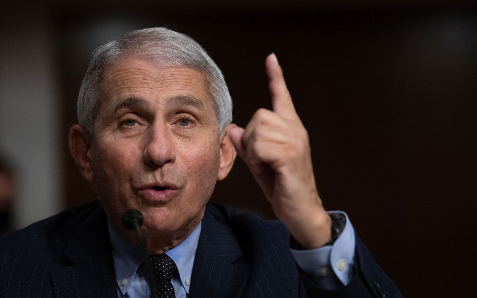 epa08691254 Anthony Fauci, director of National Institute of Allergy and Infectious Diseases at NIH, testifies during a Senate Health, Education, and Labor and Pensions Committee on Capitol Hill, in Washington, DC, USA, 23 September 2020.  EPA/Graeme Jennings / POOL