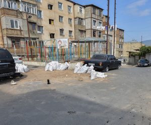 epa08706009 A handout photo made available by the Armenian Foreign Ministry shows an area after fighting in Stepanakert of the Nagorno-Karabakh, on a border of Armenia and Azerbaijan, 29 September 2020. According to media reports, Armenia has imposed martial law and total military mobilisation after clashes have erupted in the territorial conflict between Armenia and Azerbaijan in Nagorno-Karabakh Republic, with both sides reporting civilian deaths after shelling, artillery and air attacks along the front. According to reports on 28 September, Azeri President Ilham Aliyev also decreed on partial military mobilization.  EPA/ARMENIAN FOREIGN MINISTRY HANDOU  HANDOUT EDITORIAL USE ONLY/NO SALES