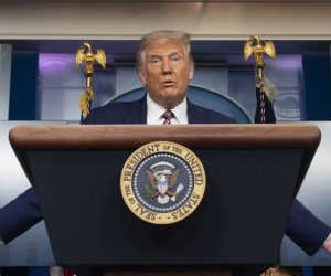 epa08714427 (FILE) - US President Donald J. Trump holds a news briefing at the White House in Washington, DC, USA, 27 September 2020 (reissued 02 October 2020). According to media reports, US President Donald Trump and First Lady Melania Trump have positive for the SARS-CoV-2 coronavirus. US Presidential Councelor Hope Hicks has also tested positive for the virus.  EPA/Chris Kleponis / POOL