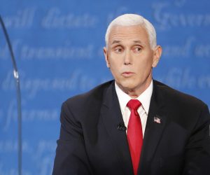 epaselect epa08728205 US Vice President Mike Pence speaks as he debates Senator Kamala Harris during the Vice Presidential debate at the University of Utah's Kingsbury Hall in Salt Lake City, Utah, USA, 07 October 2020. The debate is the only one between the two and follows one debate between President Donald J. Trump and former Vice President Joe Biden who are scheduled to debate two more times before the US Election Day on 03 November, 2020.  EPA/SHAWN THEW
