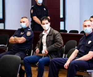 01.10.2020., Split - Na Zupanijskom sudu nastavljeno je sudjenje Filipu Zavadlavu optuzenom za trostruko ubojstvo. Photo: Milan Sabic/PIXSELL