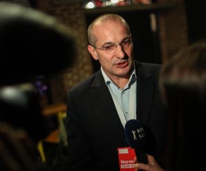 05.01.2020., Zagreb - Izborni stozer predsjednickog kandidata Zorana Milanovica u Tvornici kulture tijekom cekanja rezultata na izborima za predsjednika Republike Hrvatske. Orsat Miljenic Photo: Jurica Galoic/PIXSELL