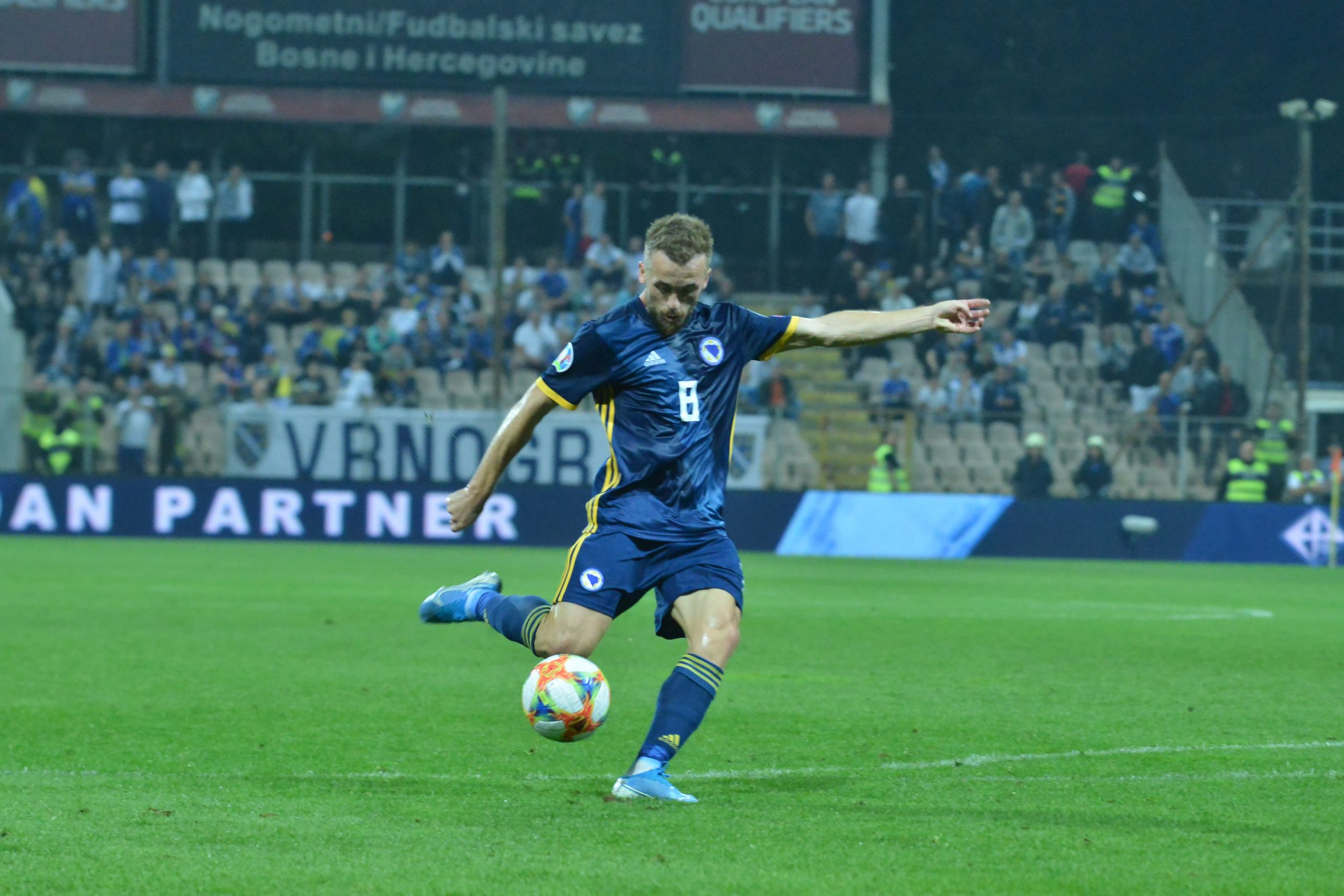 05.09.2019., stadion Bilino Polje, Zenica, Bosna i Hercegovina - Kvalifikacijske za Europsko prvesntvo, skupina J, 5. kolo, Bosna i Hercegovina - Lihtenstajn. Photo: STR-4321/PIXSELL