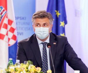 05.10.2020., Nasice - Andrej Plenkovic na 11. sjednici Savjeta za Slavoniju, Baranju i Srijem.  Photo: Dubravka Petric/PIXSELL