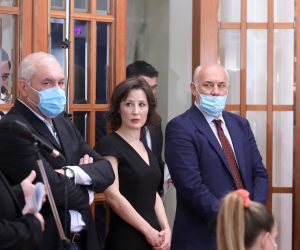 06.10.2020., Zagreb - Predstavnici oporbenih klubova predstavili su na konferenciji za medije odrzanoj u Saboru oporbeni prijedlog odluke o osnivanju Istraznog povjerenstva. Prestavnici oporbe nisu zajedno zeljeli izaci pred novinare, nego su pojedinacno dolazili za govornicu iz, kako je na pocetku rekao Arsen Bauk primarno politickih ali i epidemioloskih razloga. 
Photo: Patrik Macek/PIXSELL