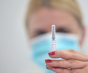 06.11.2019., Sibenik - U prostoru Zavoda za javno zdravstvo pocelo je cjepljenje protiv gripe. Ove je godine nabavljeno cetverovalentno cjepivo VaxigripTetra koje sadrzi cetiri podtipa virusa i to virusa A (H1N1 i H3N2) i dva podtipa virusa B. 
Photo: Dusko Jaramaz/PIXSELL