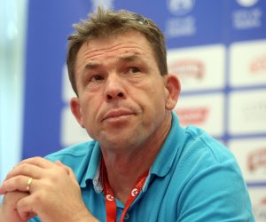 09.07.2016., Zagreb - U Press centru Europskih sveucilisnih igara, Odbor za sigurnost Igara na celu s Mirkom Bilandzicem te Matom Lausicem, Joskom Moricem i Toncijem Prodanom okupljenim novinarima podnjeli su izvjesce na temu sigurnosnog stanja vezano uz Europske sveucilisne igre. Mirko Bilandzic. Photo: Robert Anic/PIXSELL