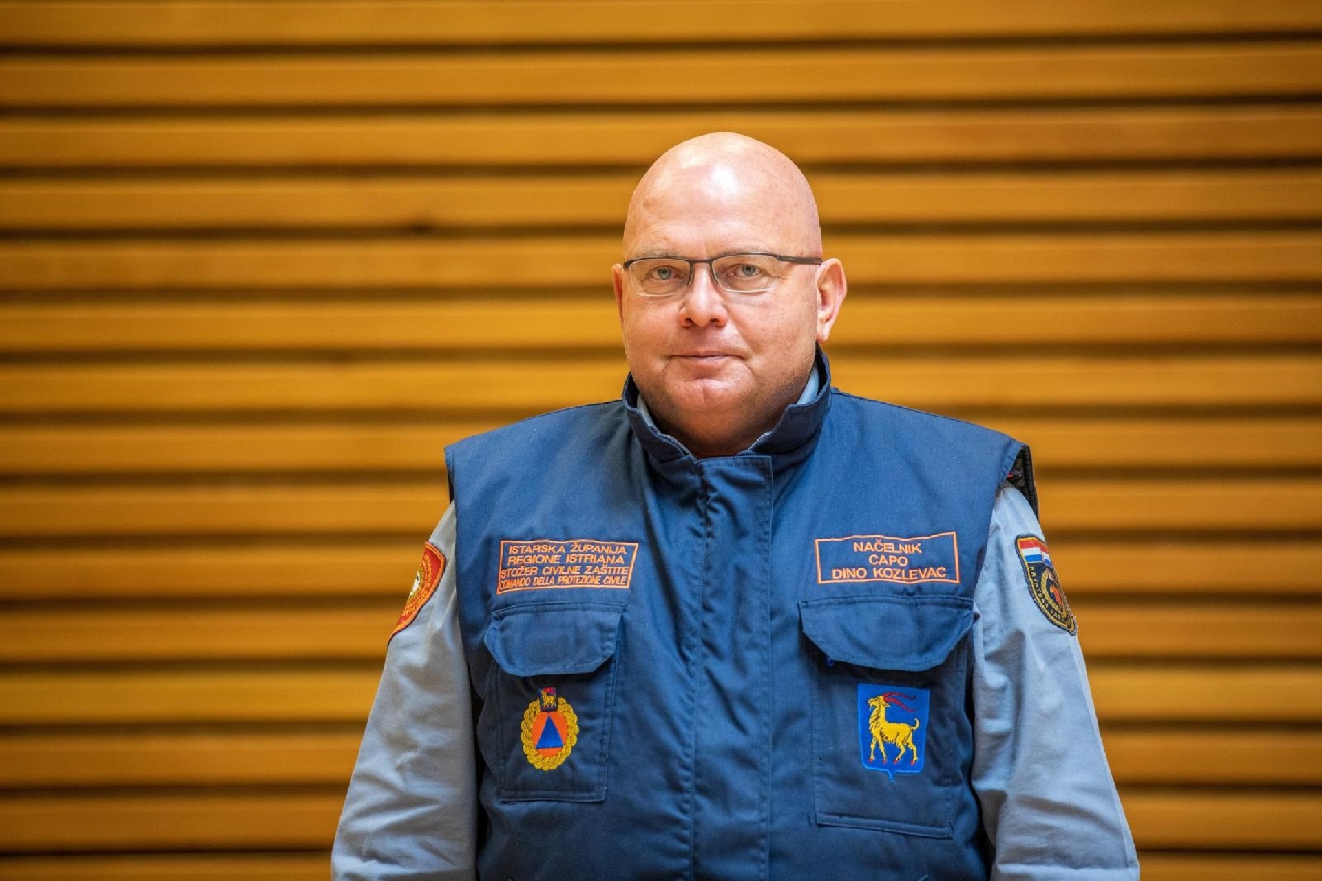 12.10.2020., Pazin - Sjednica Stozera civilne zastite Istre odrzana je u sportskoj dvorani. Dino Kozlevac Photo: Srecko Niketic/PIXSELL