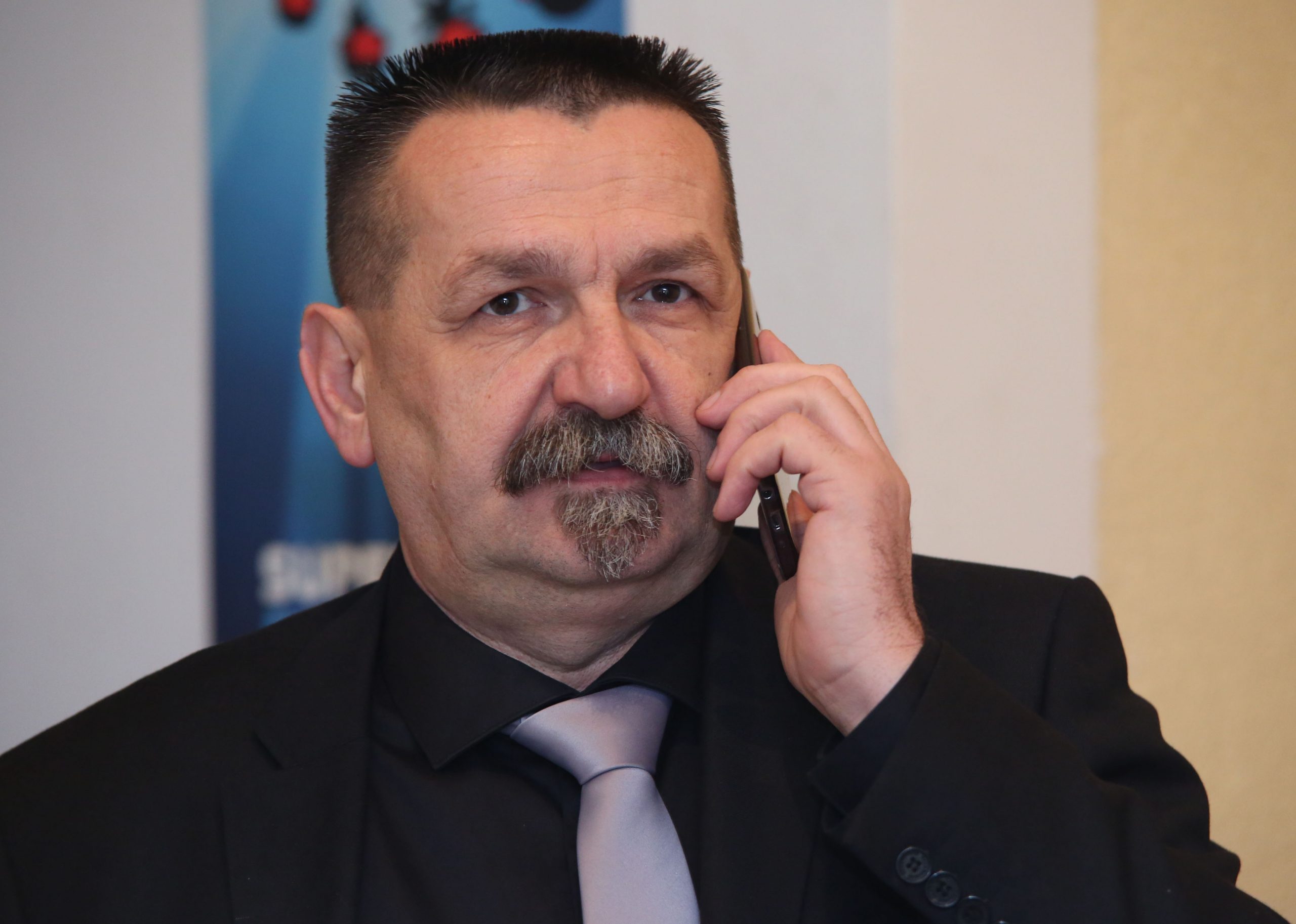 13.01.2017., Sibenik - Hrvatska stranka prava dr. Ante Starcevic odrzala konferenciju za medije. 
Glavni tajnik Hrvatske stranke prava dr. Ante Starcevic(HSP AS) Pero Coric. 
Photo: Dusko Jaramaz/PIXSELL