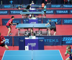 14.05.2019., Zagreb - U Domu sportova kvalifikacijskim mecevima zapoceo je Zagreb Open, ITTF turnir Challenge kategorije na kojem ce nastupiti igraci i igracice iz 48 zemalja svijeta. Photo: Sanjin Strukic/PIXSELL