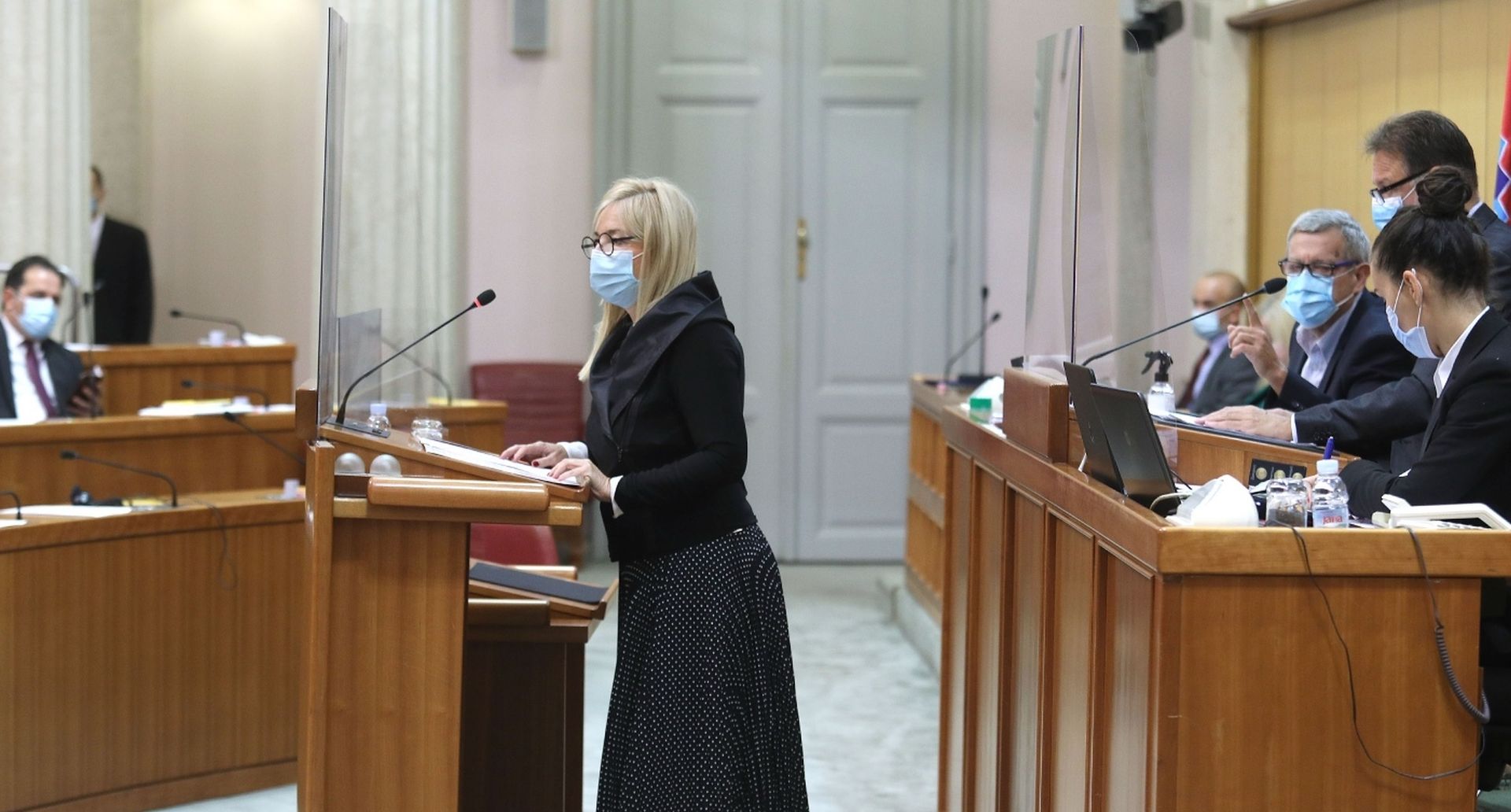 15.10.2020., Zagreb - Sabor je 3. sjednicu nastavio raspravom o Izvjescu o radu pravobraniteljice za djecu za 2019. godinu .
Photo: Patrik Macek/PIXSELL