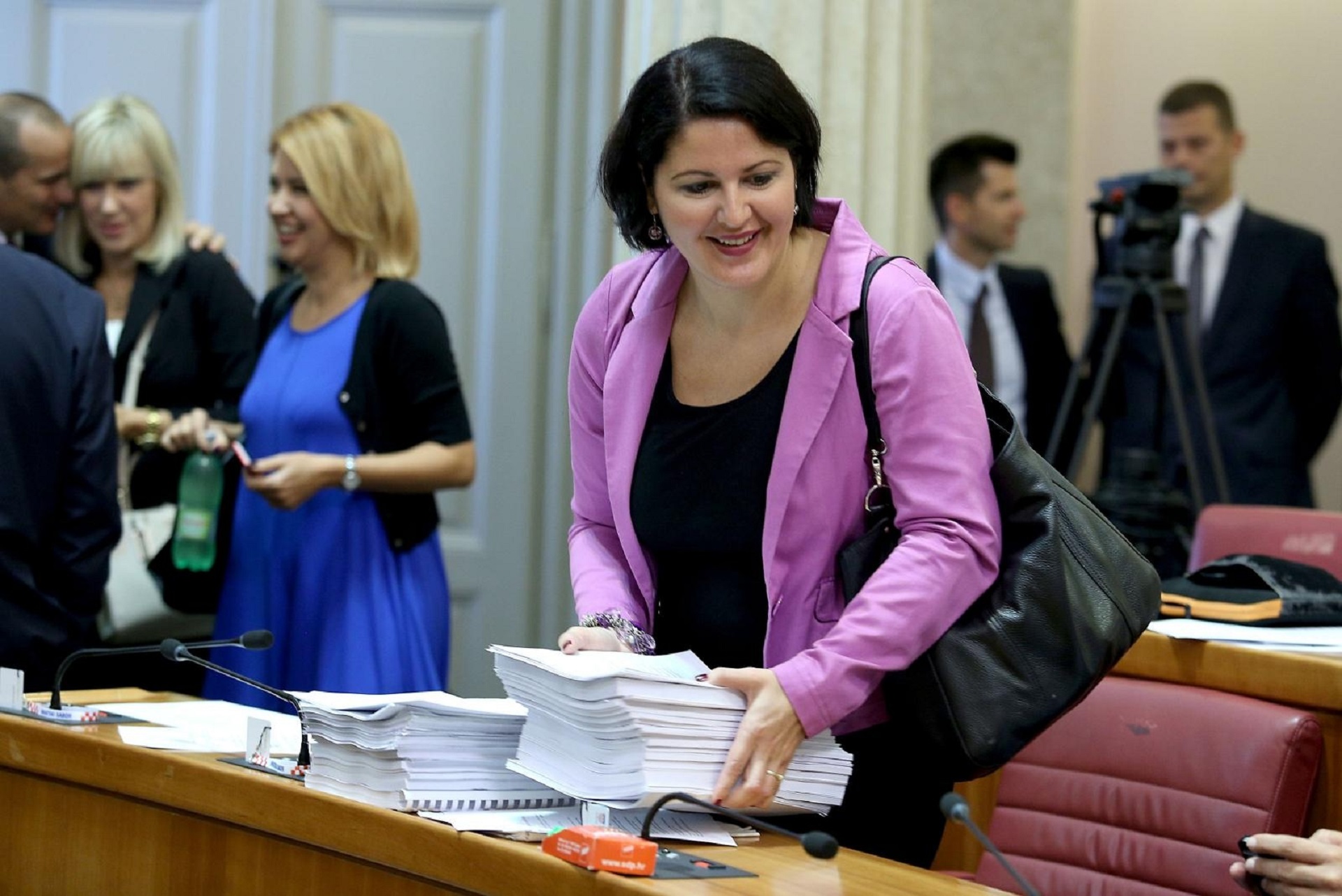 16.09.2015., Zagreb - Aktualnim prijepodnovom Sabor je poceo 20 sjednicu, prema najavama zadnju u 7. sazivu.  Marija Lugaric. 
Photo: Patrik Macek/PIXSELL