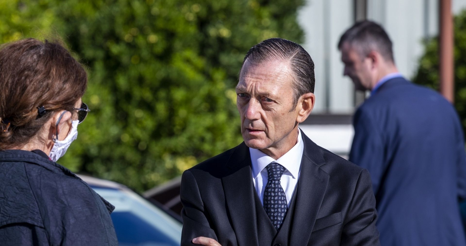 16.10.2020., Dom HV, Split - Potpisivanje ugovora o dodjeli sredstava KBC-u Split za Objedinjeni bolnicki prijam.
ravnatelj KBC-a Split Julije Mestrovic
Photo: Miroslav Lelas/PIXSELL
