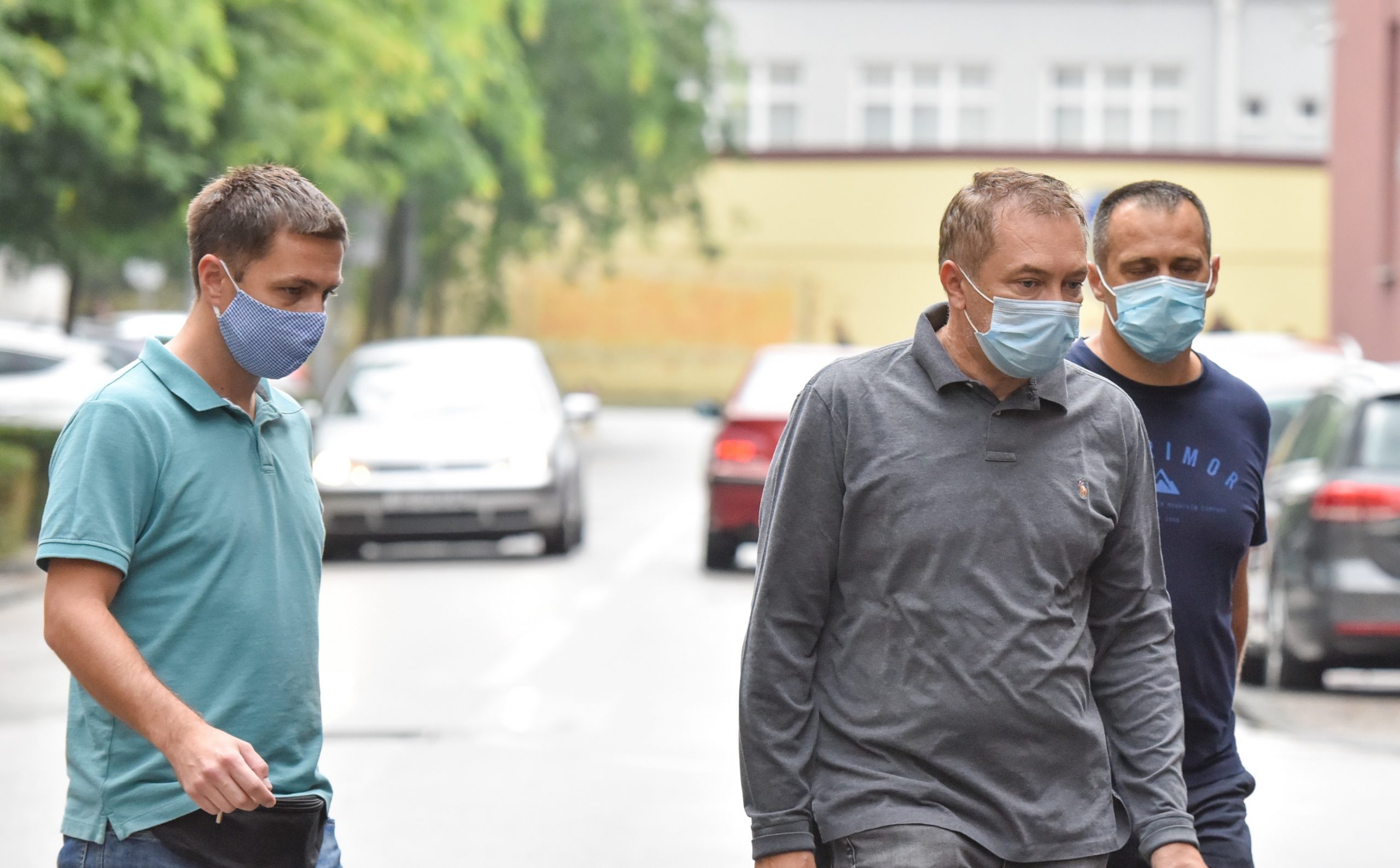 17.09.2020., Zagreb - Direktor Uprave JANAF-a Dragan Kovacevic uhicen zbog sumnji u gospodarski kriminalitet i korupciju. Dragan Kovacevic izlazi s istraziteljima iz stana u Tuskanovoj ulici nakon obavljenog pretresa. 
Photo: Sasa Zinaja/NFOTO/PIXSELL