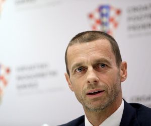 20.12.2016., Hotel DoubleTree by Hilton, Zagreb - 
Zajednicka konferencija za medije predsjednika UEFA-e Aleksandera Ceferina i predsjednika HNS-a Davora Sukera.
Photo: Igor Kralj/PIXSELL