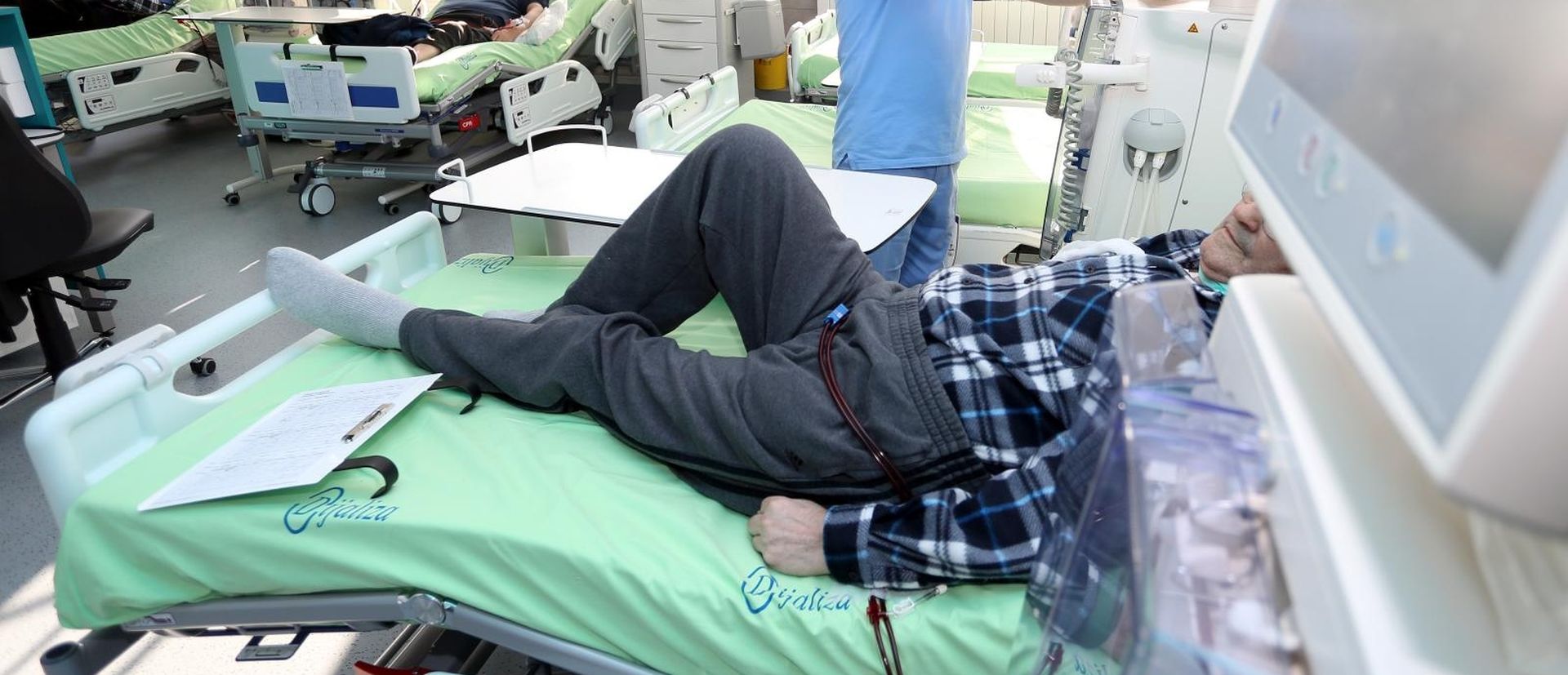 21.01.2020., Karlovac - U Opcoj bolnici Karlovac otvoren je novouredjeni odjel hemodijalize. Uredjeno je 732 kvadrata u koje je ulozeno 7,6 milijuna kuna. Mjesecno kroz dnevnu bolnicu prode 700 pacijenata. Photo: Kristina Stedul Fabac/PIXSELL