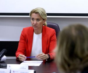 22.05.2020., Zagreb - Povjerenstvo za odlucivanje o sukobu interesa odrzalo je svoju 86. sjednicu. Predsjednica Povjerenstva Natasa Novakovic. Photo: Patrik Macek/PIXSELL