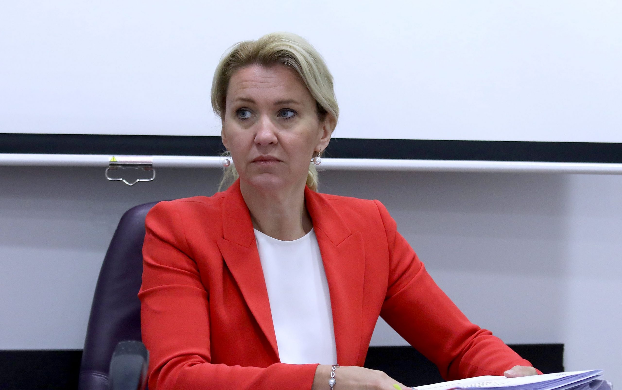 22.05.2020., Zagreb - Povjerenstvo za odlucivanje o sukobu interesa odrzalo je svoju 86. sjednicu. Predsjednica Povjerenstva Natasa Novakovic. Photo: Patrik Macek/PIXSELL