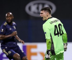 22.10.2020., Stadion Maksimir, Zagreb - UEFA Europa liga, 1. kolo: GNK Dinamo Zagreb - Feyenoord Rotterdam. Dominik Livakovic
Photo: Goran Stanzl/PIXSELL