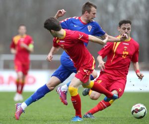 26.03.2015., Sesvete, Zagreb - Prijateljska nogometna utakmica U21, Hrvatska - Crna Gora. Josip Misic. Photo: Igor Kralj/PIXSELL