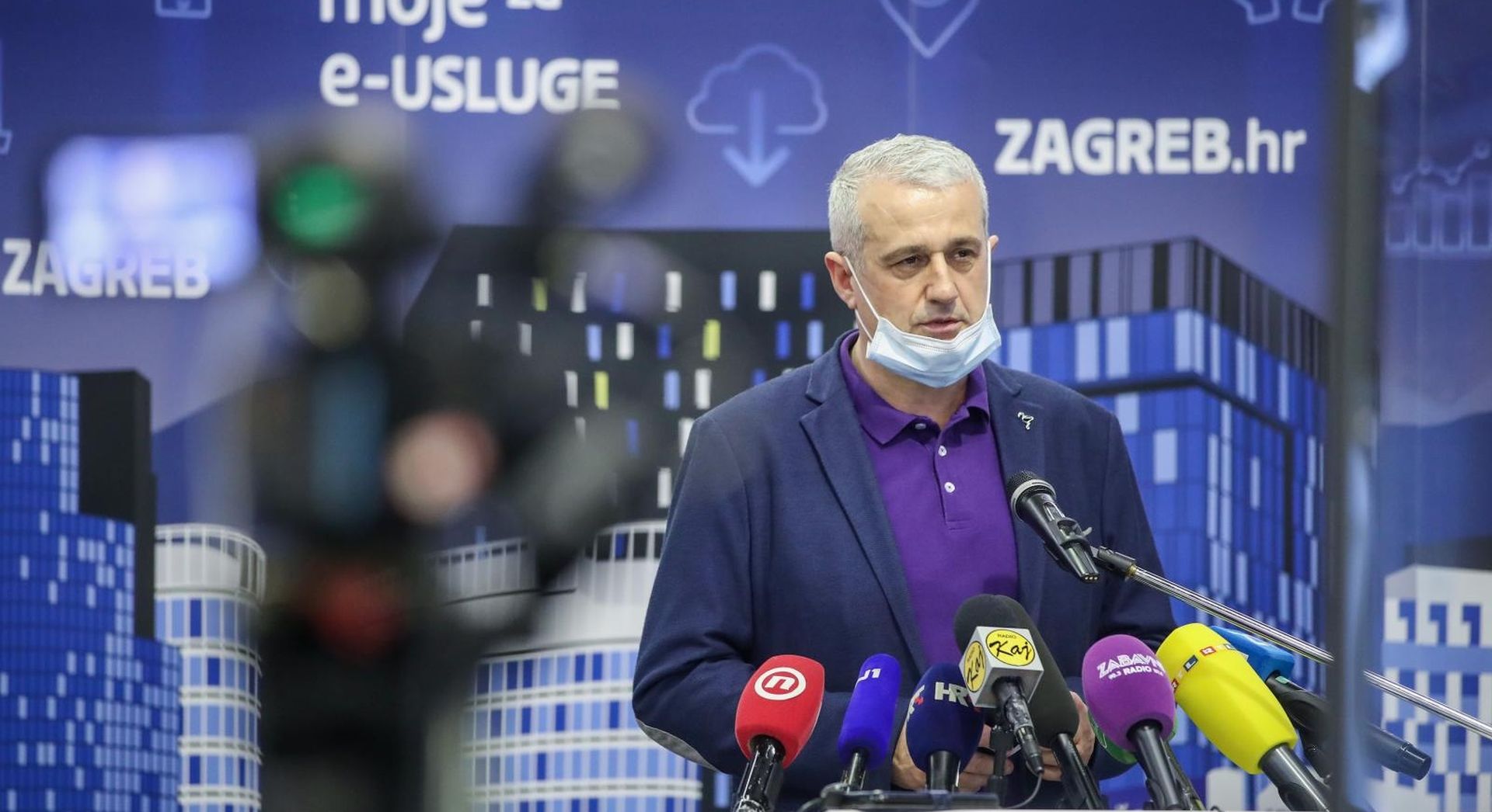 27.06.2020., Zagreb - Redovna konferencija za medije Stozera civilne zastite grada Zagreba na Zagrebackom Velesajmu. Marko Rasic.
Photo: Igor Kralj/PIXSELL