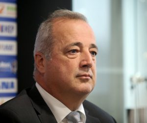 27.09.2016., Zagreb, Metalceva 5  - Konferencija za medije Hrvatskog rukometnog saveza povodom radnog posjeta predsjednika Svjetske rukometne federacije dr. Hassana Moustafe. Damir Poljak. 
Photo: Igor Kralj/PIXSELL