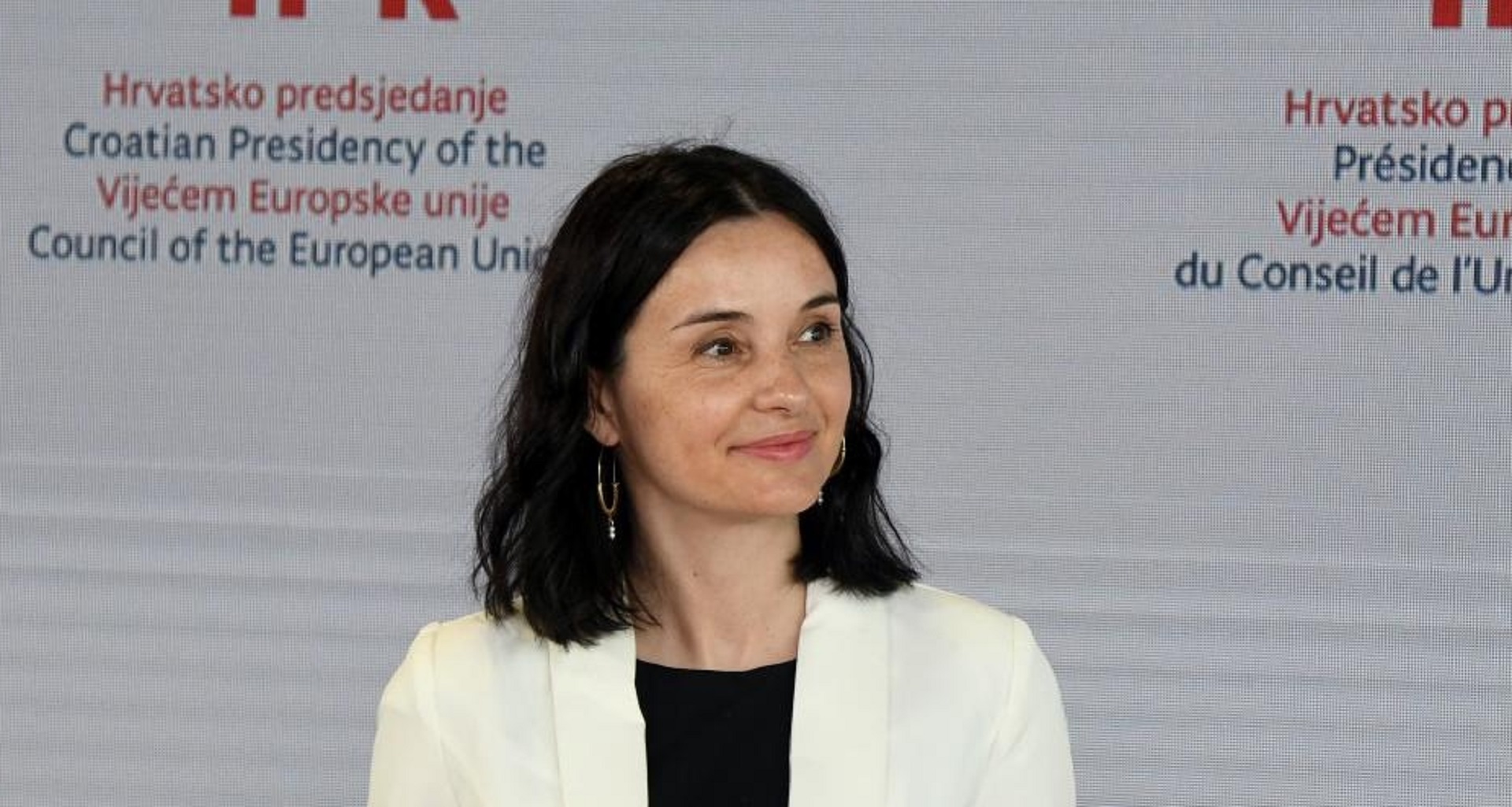 29.06.2020., Zagreb - Konferencija za medije nakon video konferencije ministara poljoprivrede i ribarstva EU. Na konferenciji za medije su govorile njemacka ministrica poljoprivrede Julia Klockner i ministrica poljoprivrede HR Marija Vuckovic. Photo: Josip Regovic/PIXSELL/EU2020HR