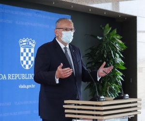 29.10.2020., Zagreb - Odrzana 17. sjednica Vlade Republike Hrvatske u Nacionalnoj i sveucilisnoj knjiznici. Davor Bozinovic dao izjavu za medije. 
Photo: Luka Stanzl/PIXSELL
