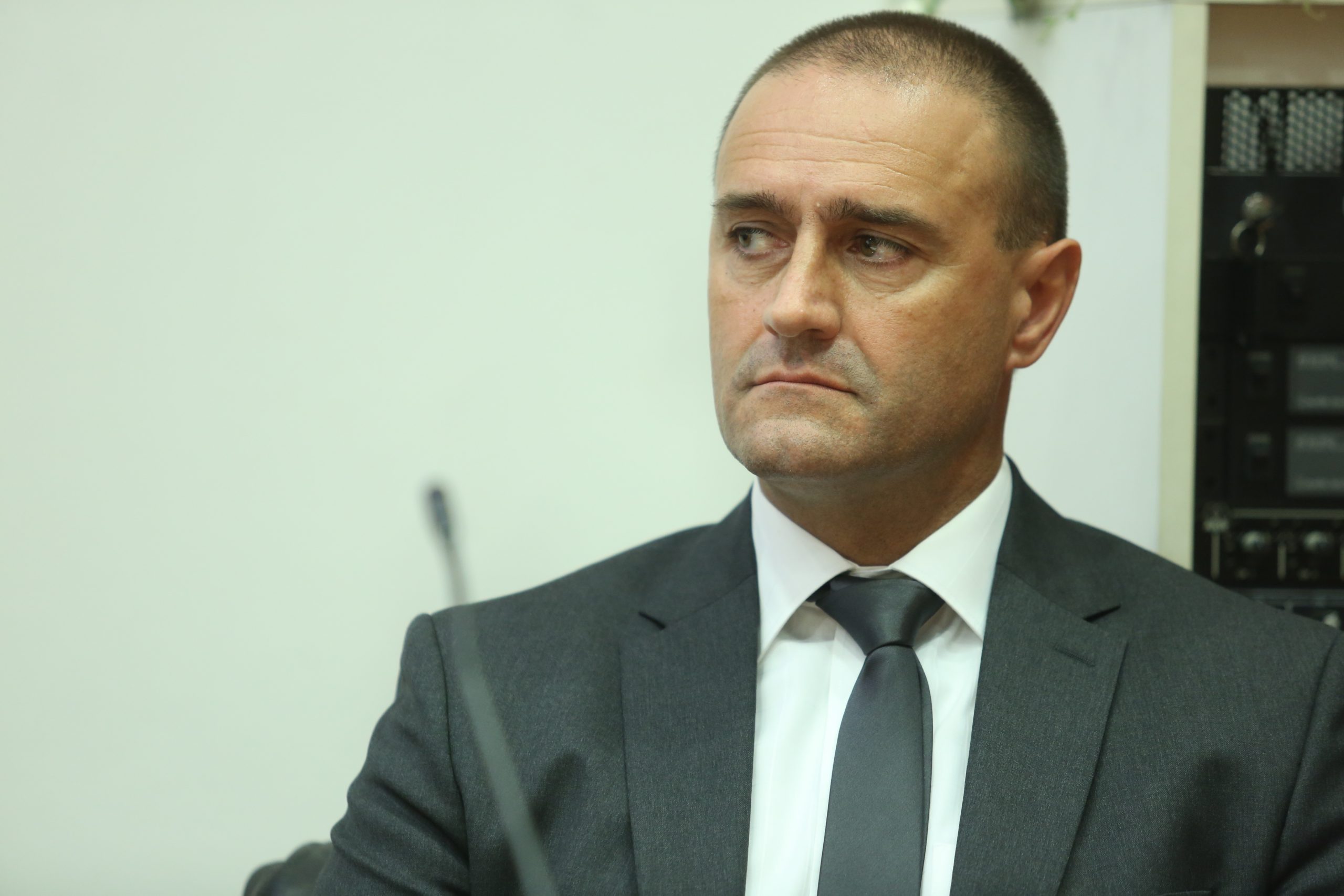 31.08.2017., Zagreb - U Ravnateljstvu policije odrzana je konferencija za medije na kojoj je novi ravnatelj policije Nikola Milina predstavio javnosti svoje najblize suradnike. Miljenko Radnic pomocnik glavnog ravnatelja policije -nacelnik Uprave za posebne poslove sigurnosti. Photo: Igor Soban/PIXSELLL
