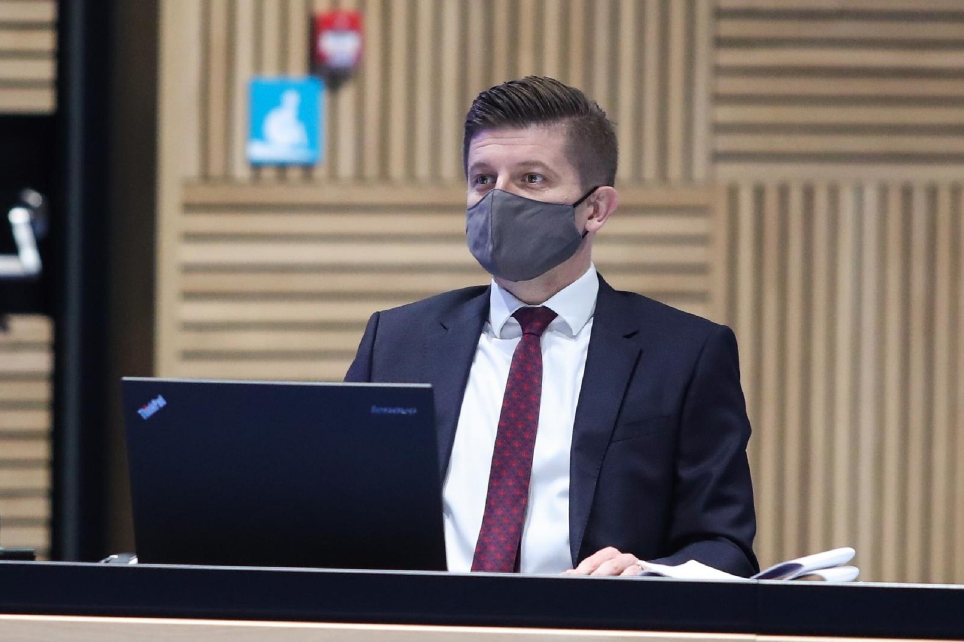 29.10.2020., Zagreb - Odrzana 17. sjednica Vlade Republike Hrvatske u Nacionalnoj i sveucilisnoj knjiznici. inistar financija Zdravko Maric. 
Photo: Luka Stanzl/PIXSELL