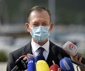 Split, 16.10.2020. - Održana  pocetna konferencija projekta "Priprema strateških projekata Klinickog bolnickog centra (KBC) Split". Na slici Julije Meštrovic.                                   foto HINA/ Mario STRMOTIC/ ms