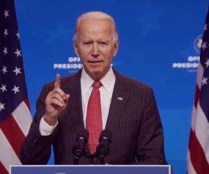 epa08830998 A frame grab from a handout video released by the Office of the President Elect shows US President-Elect Joseph R. Biden addressing the media during a press conference in Wilmington, Delaware, USA, 19 November 2020 (issued 20 November 2020). Georgia state authorities confirmed 19 November US President-elect Joe Biden won the the election in Georgia following a recount. It was the first time the Democrats won a presidential election race in Georgia since 1992 when Bill Clinton was elected.  EPA/OFFICE OF THE PRESIDENT ELECT/HANDOUT BEST QUALITY AVAILABLE HANDOUT EDITORIAL USE ONLY/NO SALES