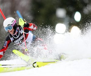 03.01.2018., Zagreb - Prva voznja zenskog slaloma Audi FIS Svjetskog skijaskog kupa Snow Queen Trophy. Leona Popovic. Photo: Slavko Midzor/PIXSELL