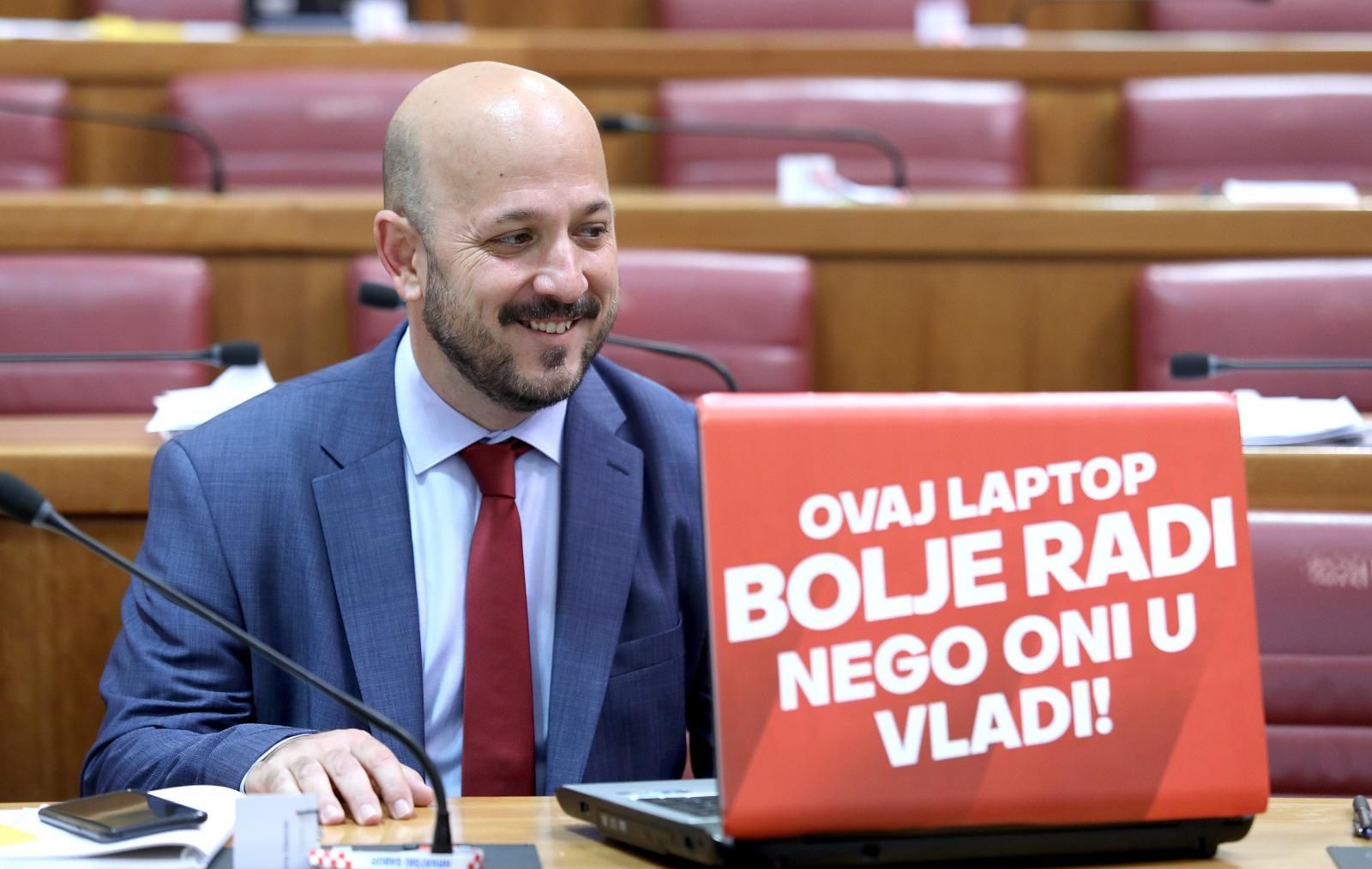 03.05.2019., Zagreb - Sabor je 12. sjednicu nastavio raspravom o prijedlogu zakona o Pravosudnoj akademiji. Gordan Maras.
Photo: Patrik Macek/PIXSELL