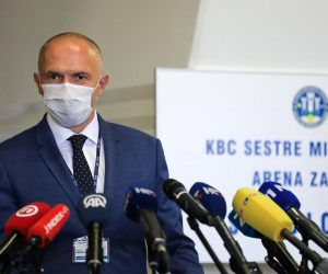 03.11.2020., Zagreb - Predstavljanje operativnog stozera Arene Zagreb za pomoc zdravstvenom sustavu RH u razdoblju COVID-19 pandemije. Doktor Davor Vagic Photo: Emica Elvedji/PIXSELL