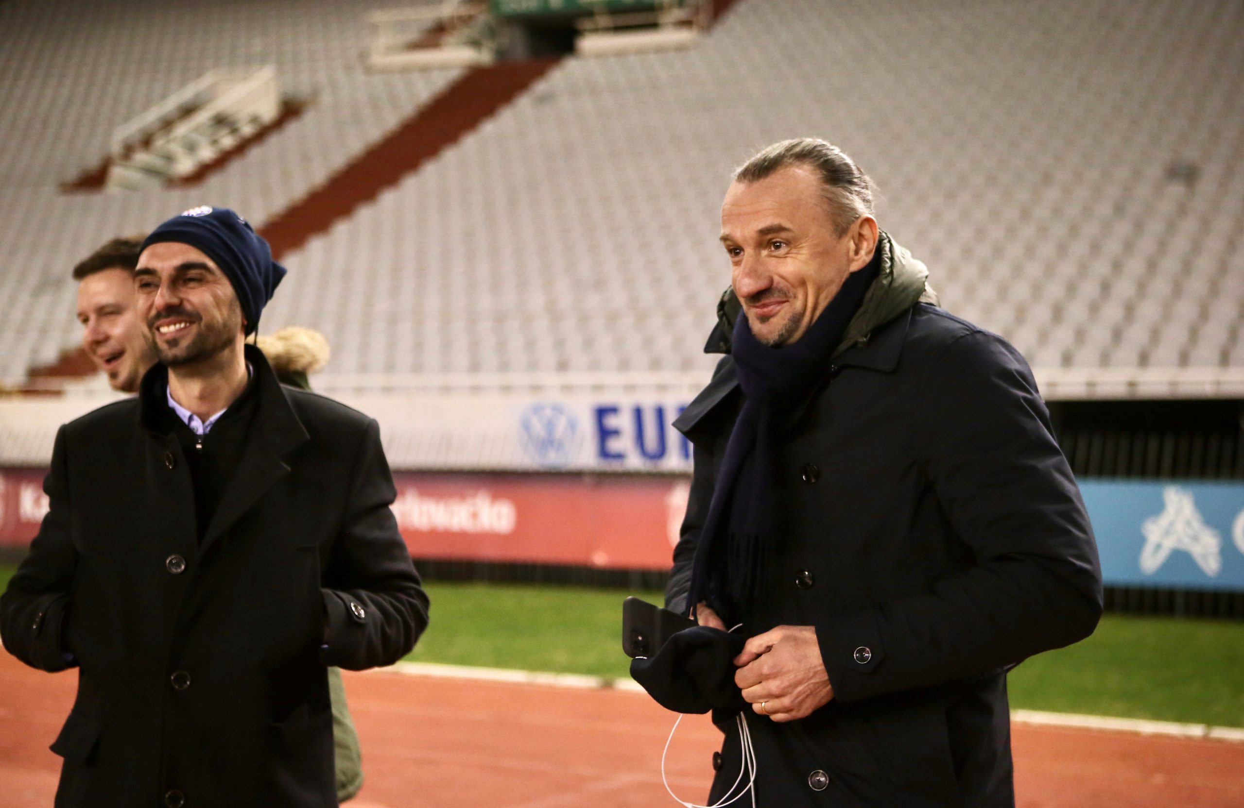 05.01.2020., Split - Igraci Hajduka odradili trening pod vodstvom Igora Tudora na pocetku zimskih priprema. Savjetnik Mario Stanic, sportski direktor Ivan Kepcija 
Photo: Ivo Cagalj/PIXSELL