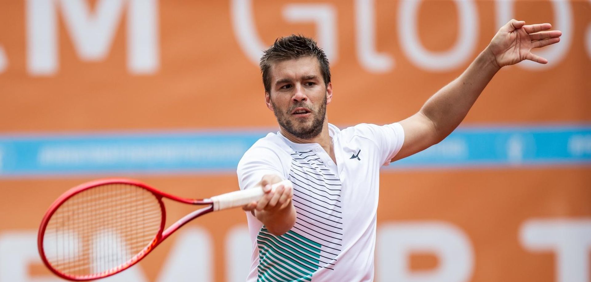 05.06.2020., Osijek - Hrvatski Premier Tenis, turnir humanitarnog karaktera u organizaciji Donne Vekic i njezine obitelji uz pokroviteljstvo Hrvatskog teniskog saveza. Mec mjesoviti parovi. Photo: Davor Javorovic/PIXSELL
