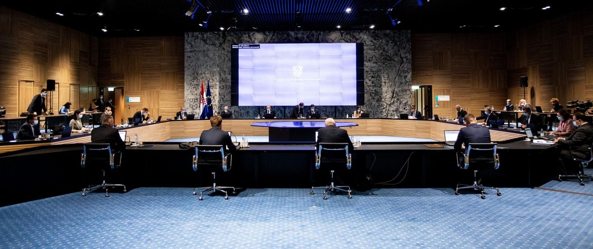 05.11.2020., Zagreb - NSK - Sjednica Vlade RH u Nacionalnoj sveucilisnoj knjiznici.
Photo: Davor Puklavec/PIXSELL