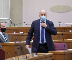 06.11.2020., Zagreb - Sabor je 4. sjednicu nastavio raspravom o izmjeni i dopuni Poslovnika Hrvatskoga sabora.
Photo: Patrik Macek/PIXSELL