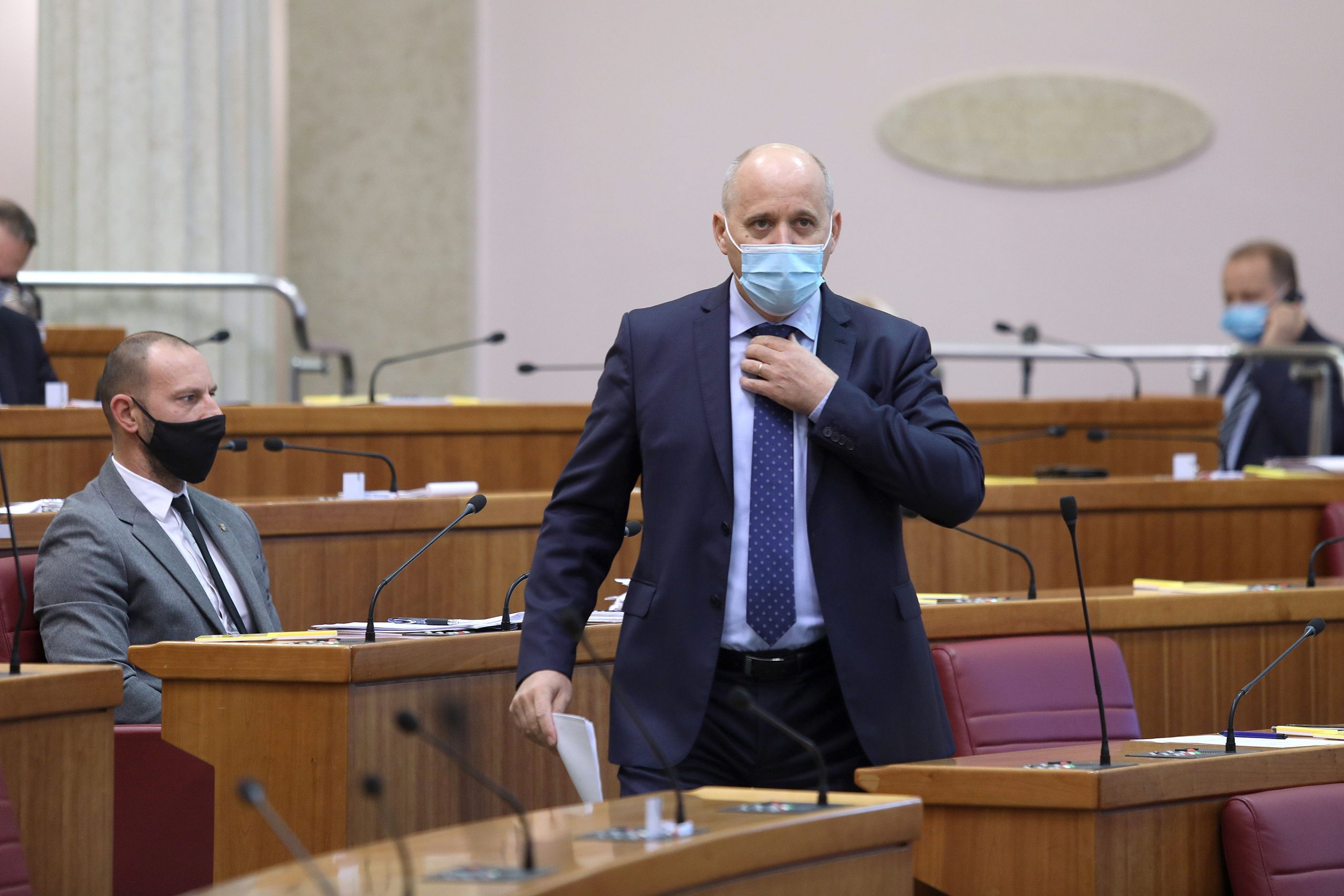 06.11.2020., Zagreb - Sabor je 4. sjednicu nastavio raspravom o izmjeni i dopuni Poslovnika Hrvatskoga sabora.
Photo: Patrik Macek/PIXSELL