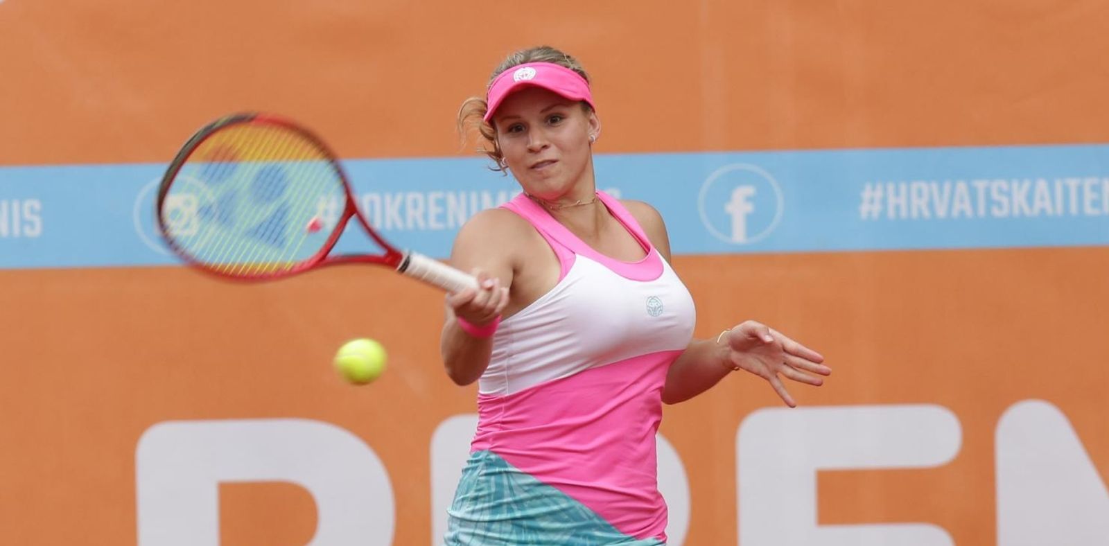 07.06.2020., Osijek - Hrvatski Premier Tenis, turnir humanitarnog karaktera u organizaciji Donne Vekic i njezine obitelji uz pokroviteljstvo Hrvatskog teniskog saveza. Photo: Dubravka Petric/PIXSELL