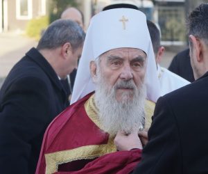 09.01.2020., Banja Luka, Bosna i Hercegovina - U Sabornom hramu Hrista Spasitelja sluzena je sveta arhijerejska liturgija povodom treceg dana Bozica. Misu je predvodio patrijarh Irinej Photo: Dejan Rakita/PIXSELL