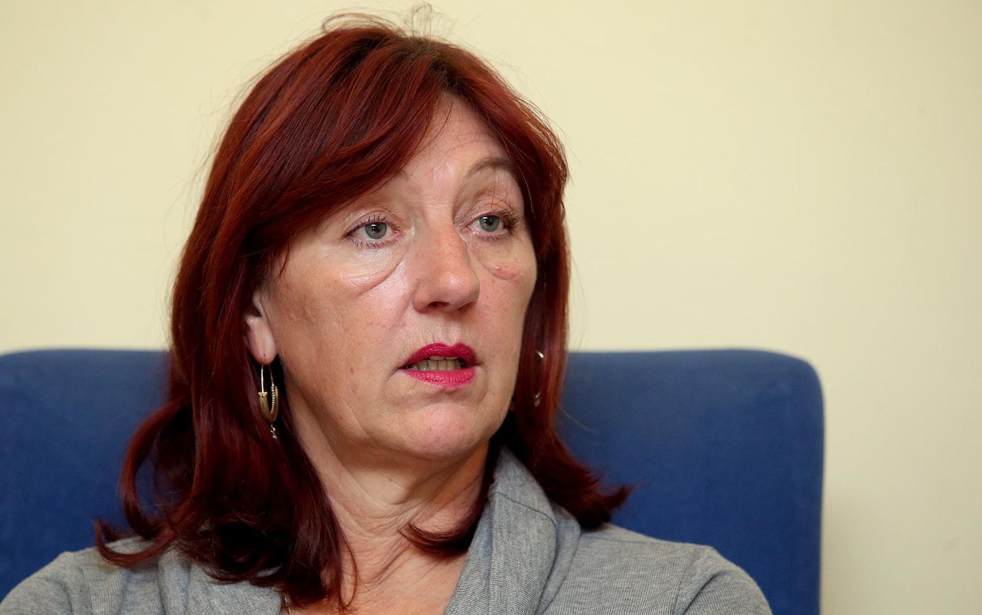 09.03.2018., Zagreb - Konferencija za medije Hrvatskog lijecnickog sindikata o pregovorima radi krivo obracunatih prekovremenih sati. Renata Culinovic Caic, predsjednica Hrvatskog lijecnickog sindikata. 
Photo: Goran Stanzl/PIXSELL