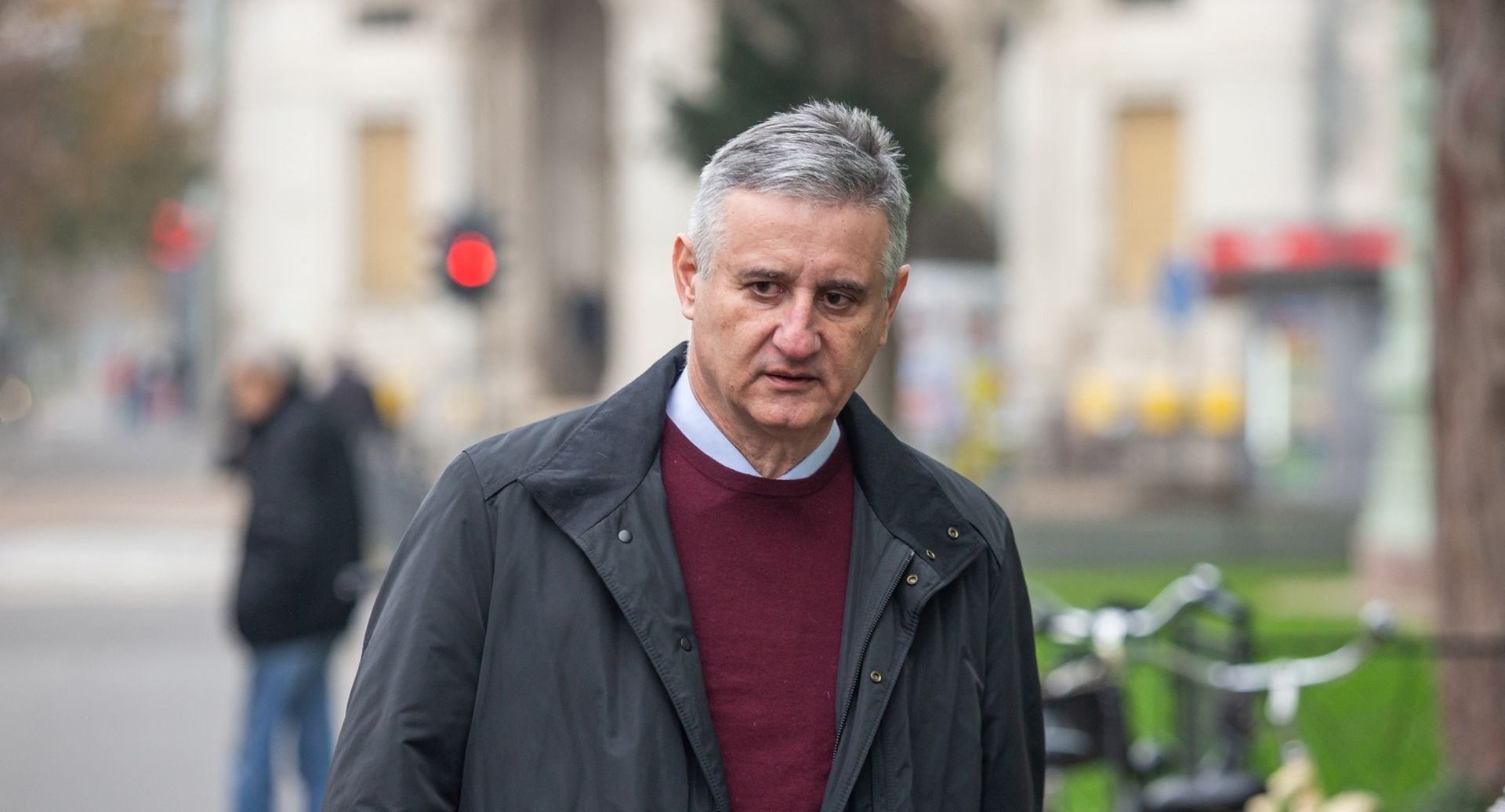 10.11.2020., Osijek - Tomislav Karamarko dolazi na Zupanijski sud gdje svjedoci na sudjenju Franji Vargi i Blazu Curicu u aferi SMS. Photo: Davor Javorovic/PIXSELL